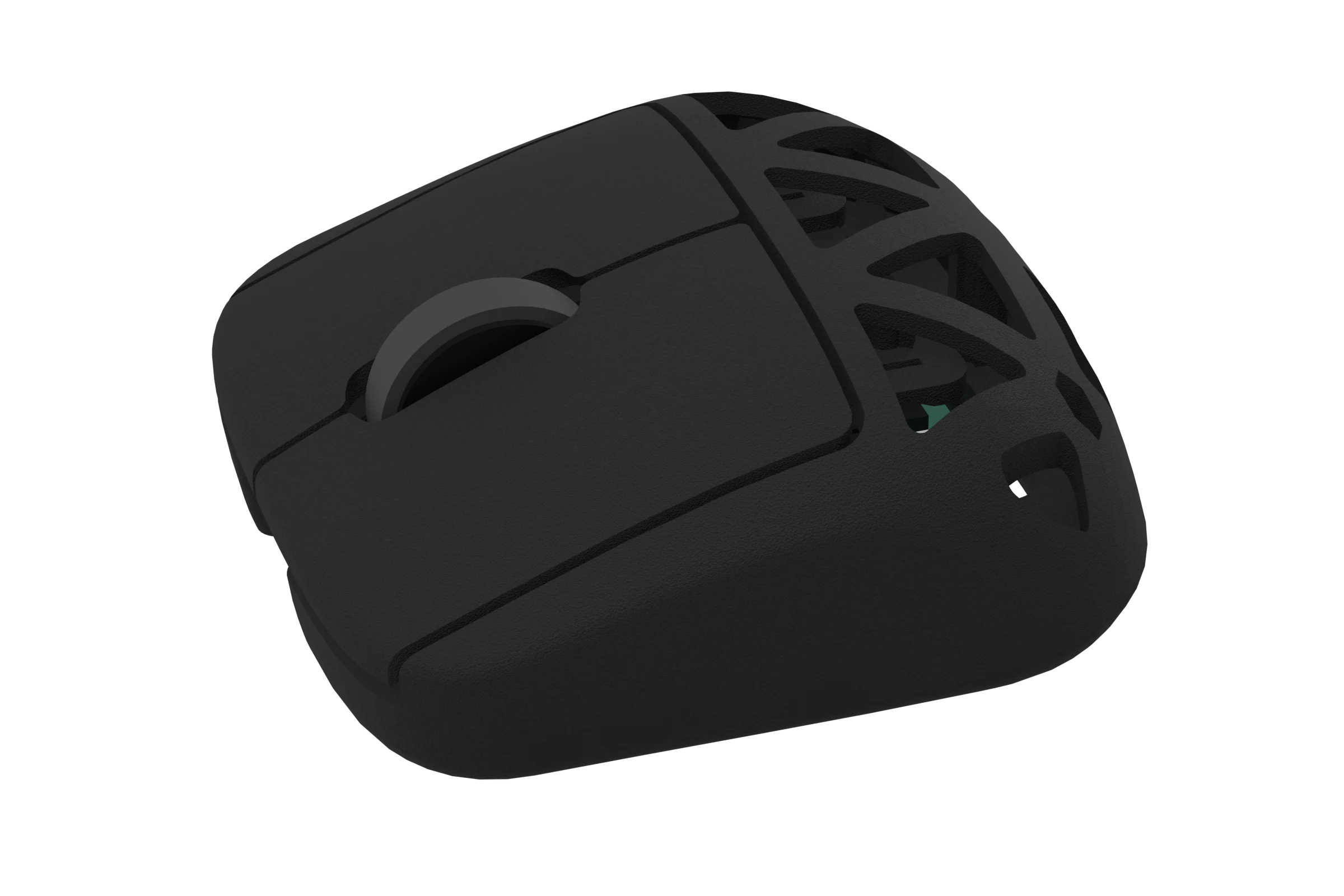 RYF-001を斜め前方の高い位置から見たレンダー。後方側面の格子構造が見える